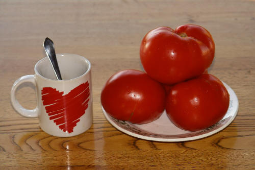 фотография 129 кружка помидоры натюрморт