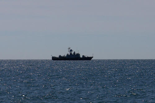 фотография 138 военный корабль сторожевик в море 