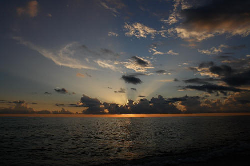 фотография 184  закат солнца на море
